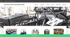 Desktop Screenshot of hhgolfcarts.com